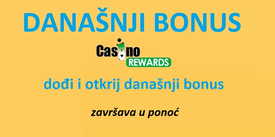 Današnji bonus: 25% povrata novca u kasinu uživo